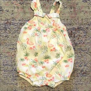 Janie and Jack flamingo romper